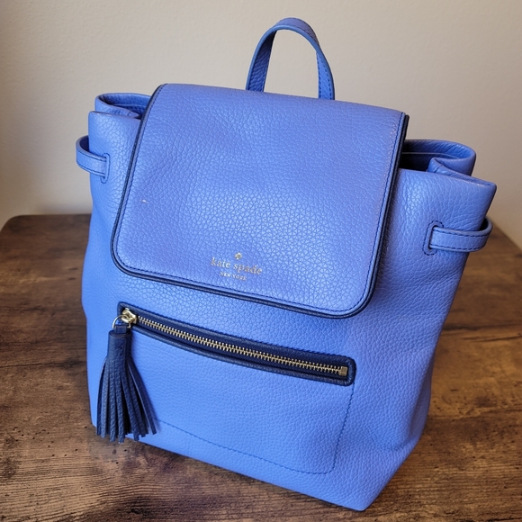 kate spade Handbags - Kate Spade Kacy Chester Street Periwinkle Blue Leather Backpack Purse